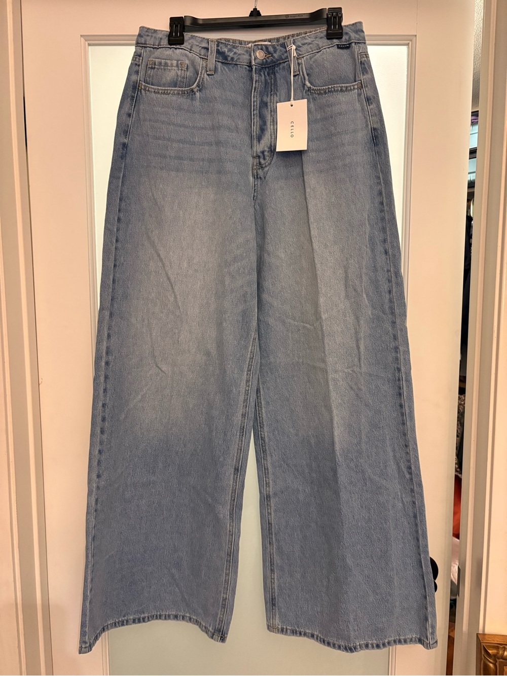 Cello Wide Leg Light Blue Women's Jeans